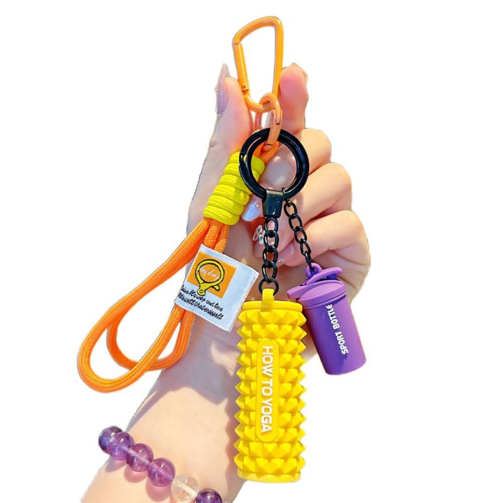 Water Cups Simulation Dumbbells Keyring Detachable Fitness Series Pendant  Bodybuilder