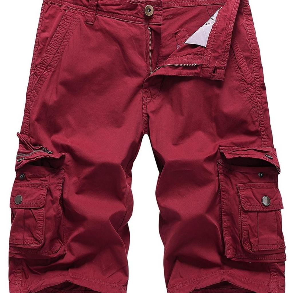 Pantaloncini Cargo Uomo Estate Esercito Militare Tattico Homme Pantaloncini Casual Monocolore Multi-Tasche Pantaloncini Cargo Maschili Taglie Forti