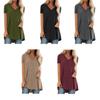 Women's Short Sleeve T Shirt Plus Size Tops Casual V Neck Tunic Loose Blouse