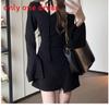 French V Neck Knit Dress With Long Sleeves For Casual And Travel Wear