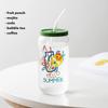 Glass Cup With Silicone Lid and Straw Transparent Bubble Tea Cup Juice Glass Beer Can Milk Mocha Cups Breakfast Mug Drinkware