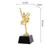 Metal Handicrafts Simulation Figure Sculptures Ballet Figures Dancing Girls Golden Statues Ballet Dance  Home Decoration