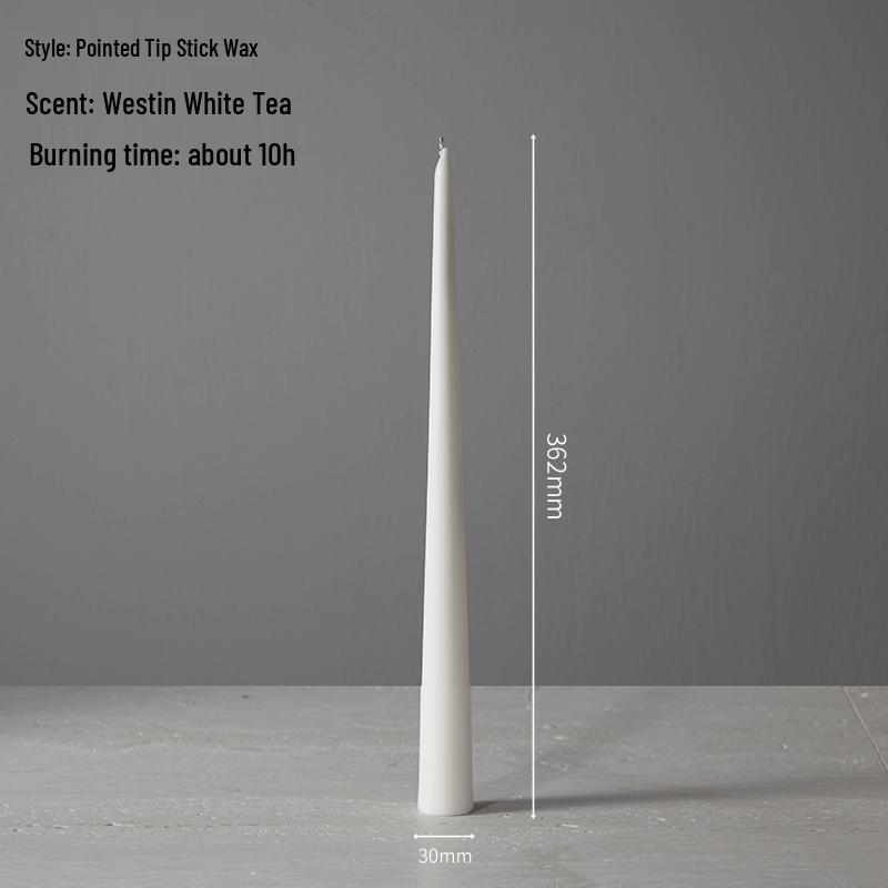 Smokeless White Retro Scented Candle for Weddings & Home Decor