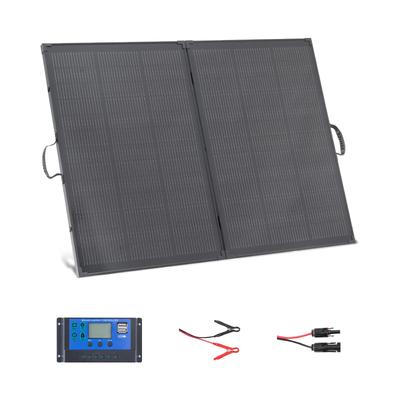 200W Faltbares Solarpanel mit Rahmen, 23% Hocheffizientes Tragbares Monokristallines Solarpanel-Ladegerät mit 30A PWM-Regler & MC4-Ausgang