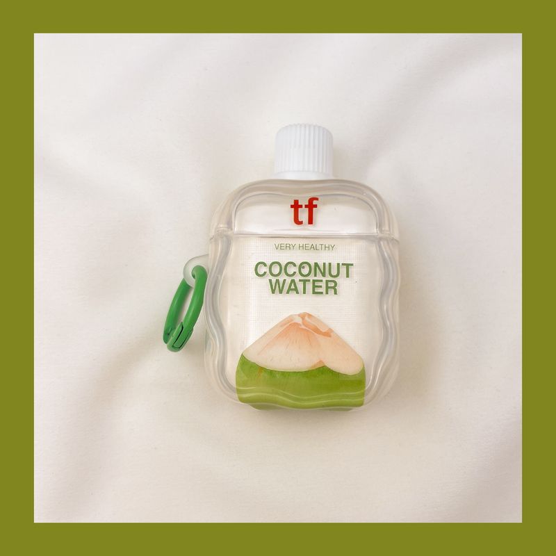 

Чехол для Airpod3 для Apple Pro Чехол для наушников Второе поколение Беспроводной Bluetooth Третье поколение Aipods2 Поколение Airpodpro Четвертое поколение 5 AirPods 4 [Summer Coconut Water Drink] Send Hook