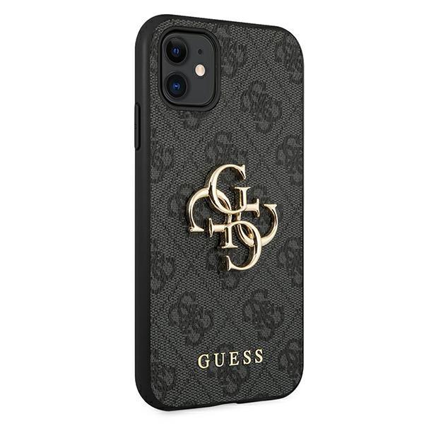 Guess Guhcn614Gmggr Iphone 11 6,1/ Xr Szary/Grey Hardcase 4G Big Metal Logo