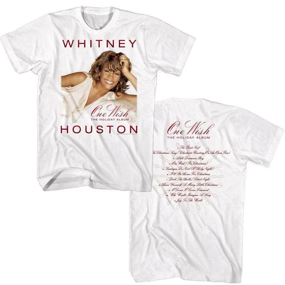 Whitney Houston One Wish Holiday Album Men s T Shirt 3XL