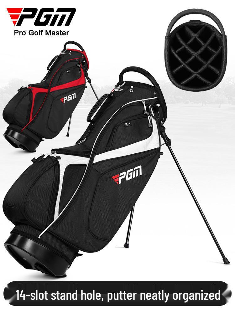 PGM Golf Stand Bag: Unisex, 14-Slot, Double Straps, Lightweight & Portable.