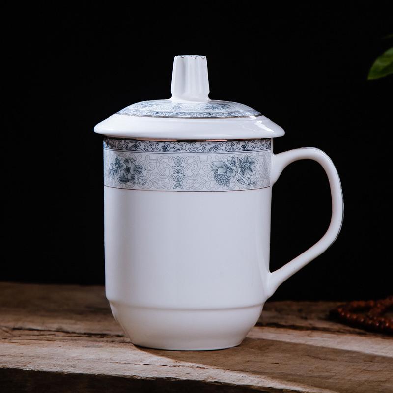 Chinese Style Ceramic Cup,Personality Retro Milk Juice Lemon Mug Coffee Tea Cup Home Office Drinkware Unique Gift