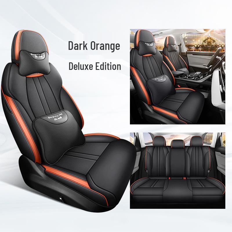 Boyue L Vollbezug Atmungsaktives Perforiertes Leder Autositzbezug für Alle Jahreszeiten