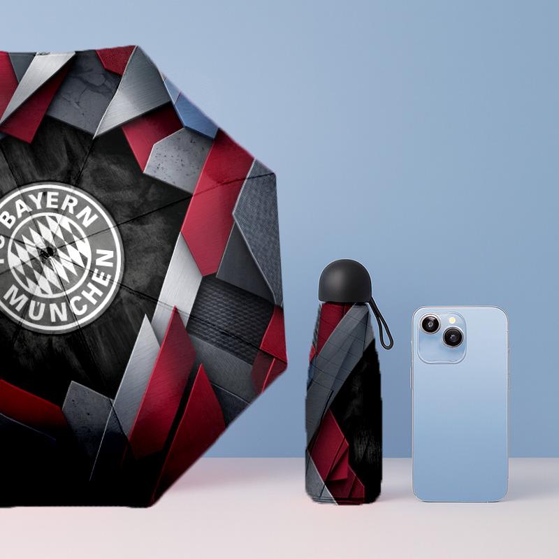 Ombrello Pieghevole Compatto Bayern Monaco con Stampa Mini 5 Pieghe 8 Stecche Antivento Impermeabile Leggero Portatile