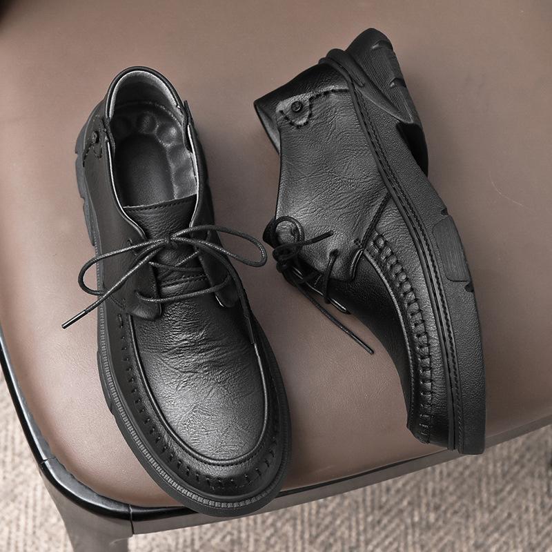 Business Leather Shoes Men's 2025 New Autumn Popular Dress Soft Sole Non-slip Versatile Men's Oxford Shoes Casual Men's Shoes