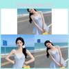 Summer Stripe Spliced Aline Dress With Sleeveless Design For Casual Women