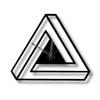 Minimalist Infinite Triangle Metallic Wall Clock for Home and Office | Big Size Stylish Latest Home Decor | Black Color (Battery Included) - Analog