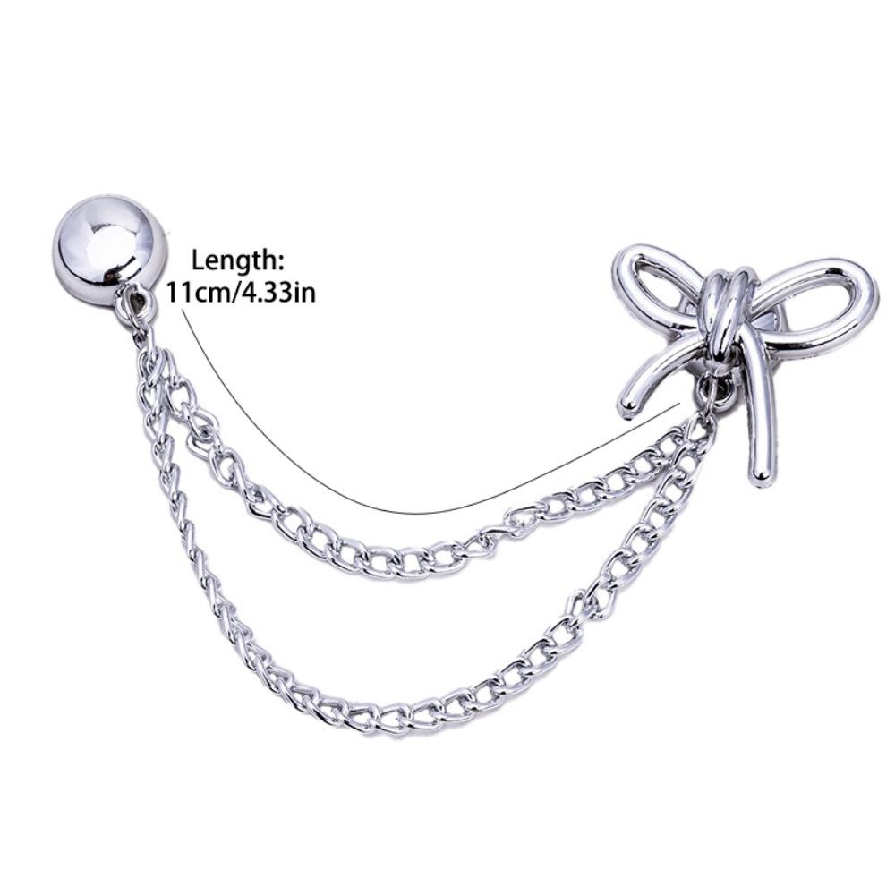 10pcs Non-hole Shorten Trouser Clip Multi-Function Tassel Chain Cuff-link Jeans