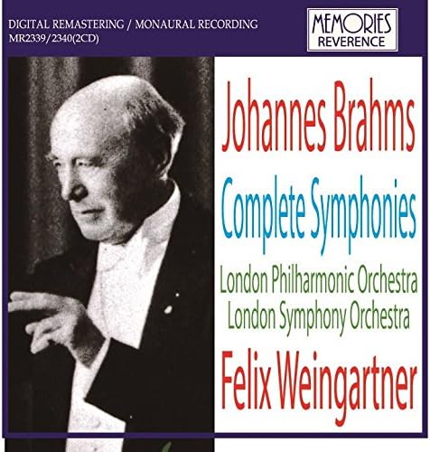 

CD BRAHMS - Complete Symphonies: Weingartner / MR2339 Japan ObiClassical Used