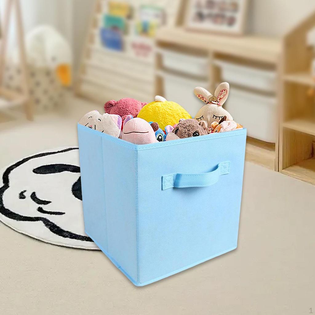 Storage Cube Art Craft Supplies Books Organizer Laundry Hamper Foldable Basket for Study Desk