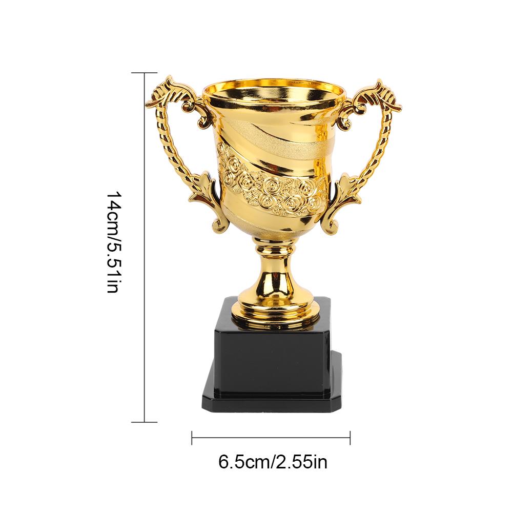 Gold Plastic Reward Trophy Cup Soccer Medals Prize Cup Early Educational Basketball Football Winners Gifts for Game School