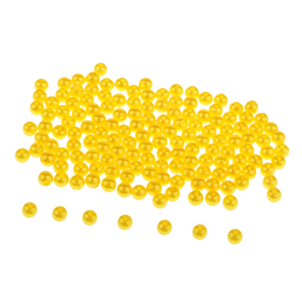 150 Stück Kunststoff Runde Angelperlen Köder Meer Rigs Köder Orange 4mmSport, Angelsport, Köder, Futtermittel & Fliegen!