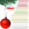 100/50Pcs Christmas Metal S-Shaped Hooks Xmas Tree Ball Gold Silver Pendant Hanging Holders Home Party Christmas Decoration Hook