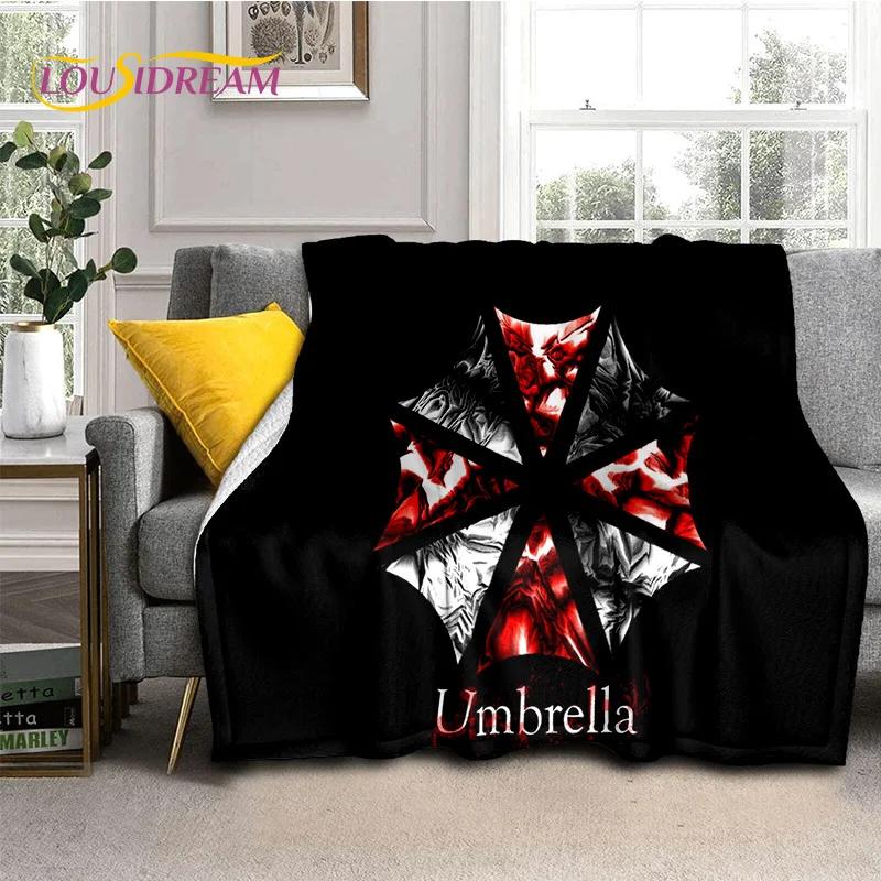Horror Games R-Resident Evil Soft Flannel Blanket for Beds Bedroom Sofa Picnic,Throw Blanket for Cover Outdoor Leisure Nap Gift