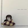 Korean Retro Plaid Triangle Claw Clip - Elegant Hair Accessory for Women