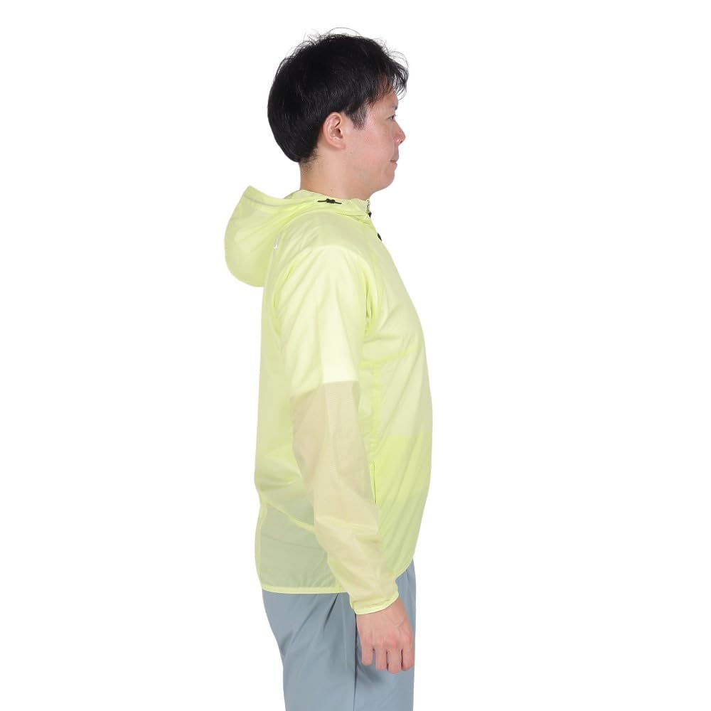 Wacoal Hooded Long DWR319 YE XS CW-X Jacket, Water-Repellent, Pocketable, Sleeves,