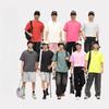 Men's Solid-Color Round-Neck Short-Sleeve T-Shirt Casual Loose-Fit Top Base Layer