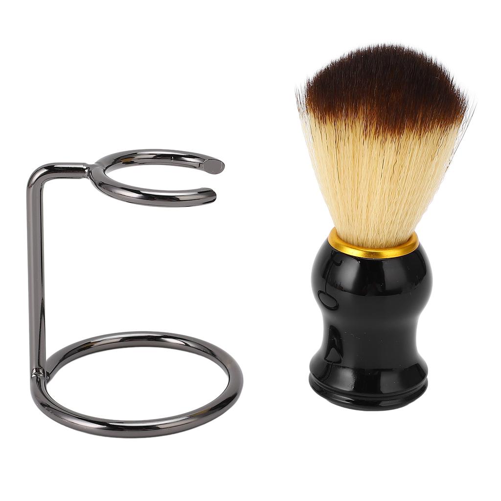 Rasierpinsel mit Ständer Herren Nassrasur Bartpinsel mit Ständer für Rasiercreme Seife