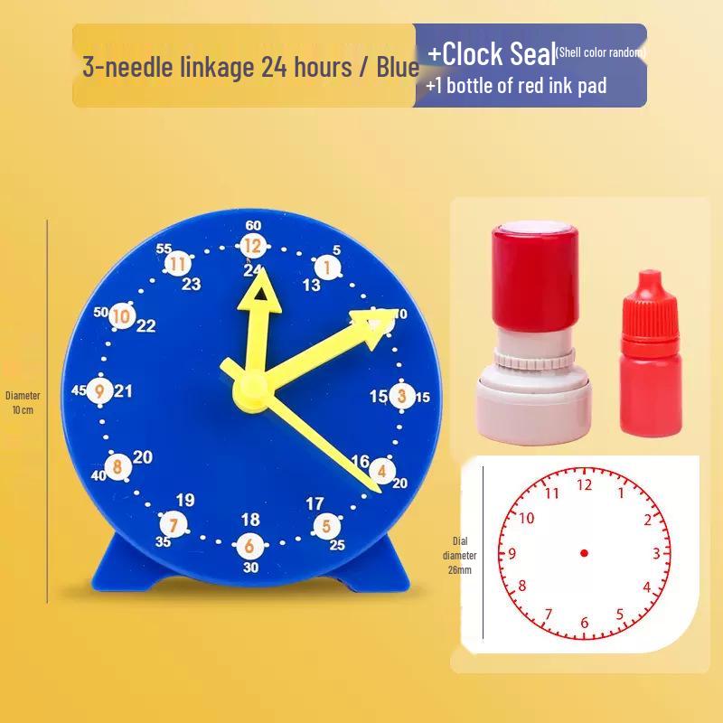Montessori Math Clock for Kids: Time Recognition Teaching Aids for First Grade Learning