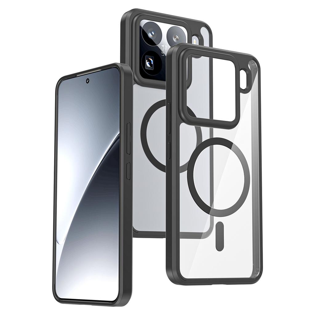 For Xiaomi 15Ultra Phone Case 15t Fully Transparent Magnetic Suction All Inclusive Xiaomi 14pro Ultra-thin Protective Case