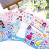 8Pcs Diy Stickers Puzzle Face Changing Stickers Animal Assemble Game Montessori Cognition Educational Toys For Children Kids