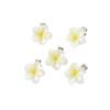 AWAYTR 5Pcs/Set Sweet Plumeria Hairpin Hair Clips For Kids Girls Flower Hairpins Mini Hair Clips Duckbill Clip Hair Accessories