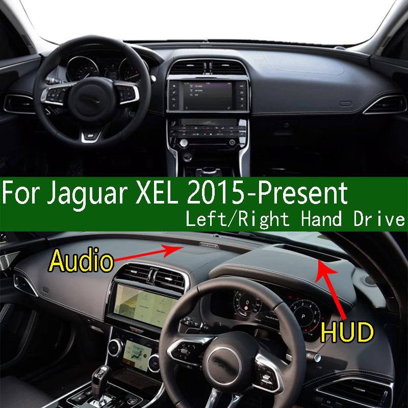 For Jaguar XEL X760 2015- Dashmat Dashboard Cover Trument Panel Sunscreen Ulation Protective Pad Anti-Dirt Ornaments