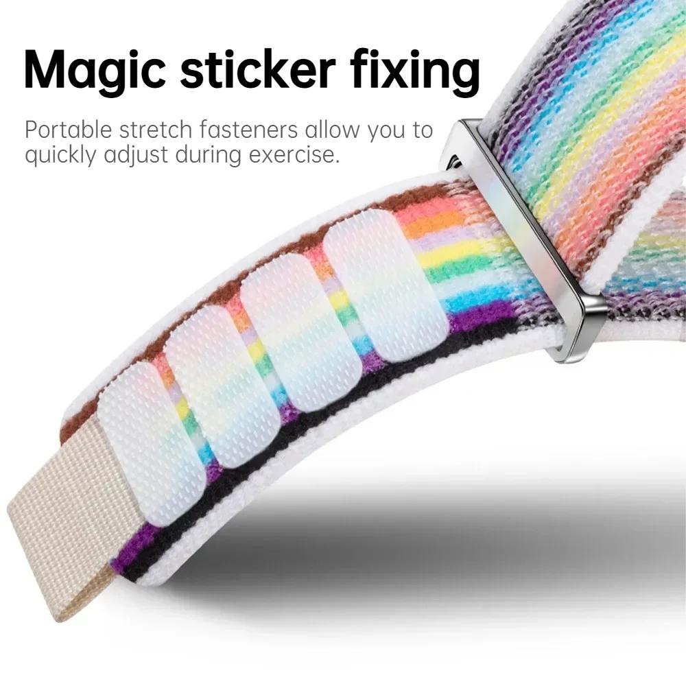 Trail Loop Strap For Apple Watch Series 10 46mm 42mm Sports Nylon Wristband iWatch Ultra 2 49mm 9 8 7 6 5 4 SE 45mm 41mm 44mm 40mm Band