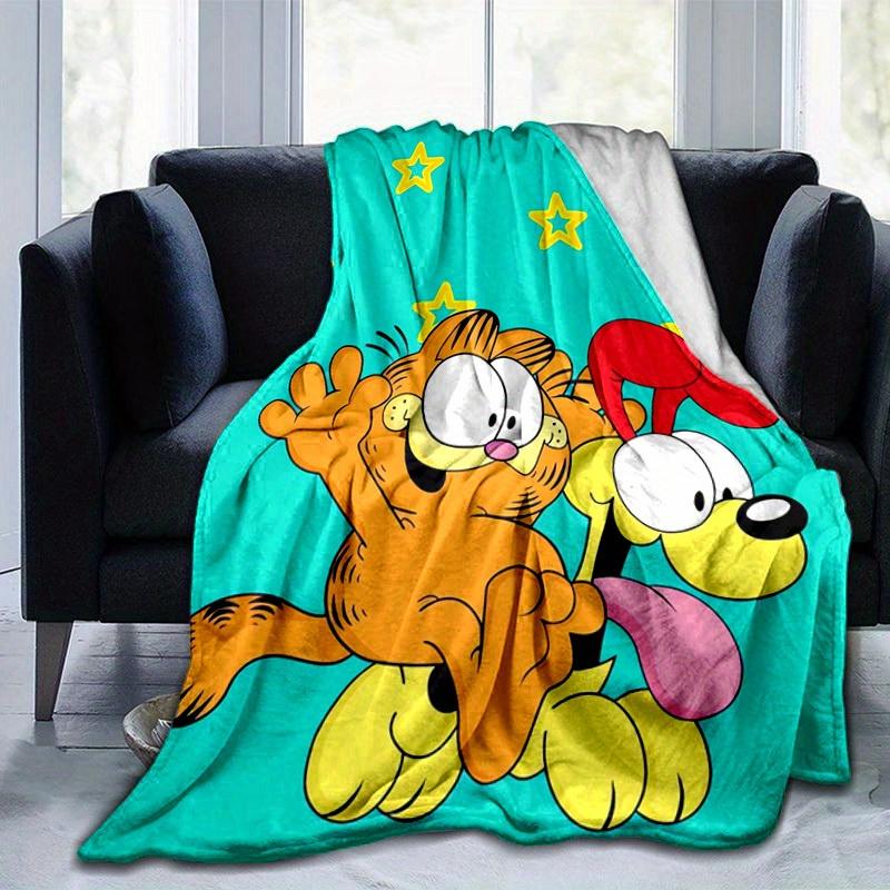 1pc, Garfield & Odie Throw Blanket, Soft Blanket for Couch, Bed, Travel, Camping, Car, Beach, Office Nap, Perfect Gift for FriendsA060