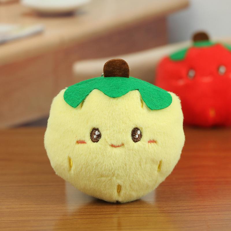 Adorable Strawberry Plush Keychain Soft Toy Cute Fruit Decoration For Bags Keys And