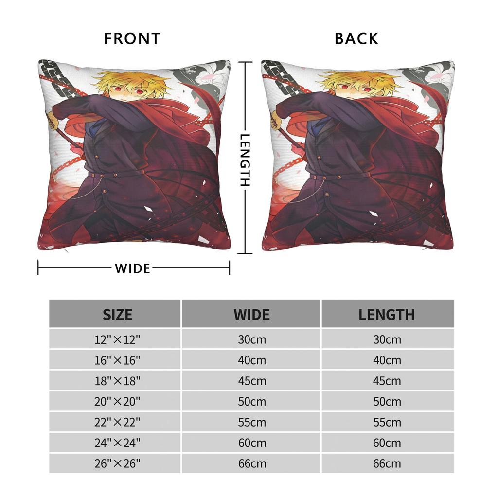 Pillow Cover Ozz Manga Pandora Hearts Funny Pillow Case For Sofa Car Home Decor Pillowcases