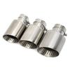 1 Stück Matte Edelstahl Auto Auspuffendrohr Systemrohr Universelles Auspuffendrohr Für VW GTI MK7 Golf7 Düse 60MM 63mm Schalldämpferendrohr