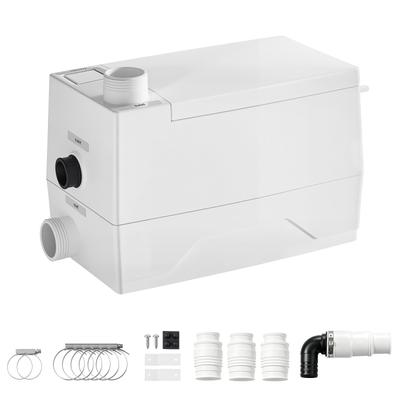 Utility Sink Pump 350W 7200L/h Flow 26.2 Ft / 8 M Head Drain Pump, Waste Water Disposal Machine with 3 Inlets