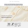 Spring and Autumn Round Neck Handmade Flower Children's Knitted Cardigan Long Sleeve Jacket Girls Baby Sweater