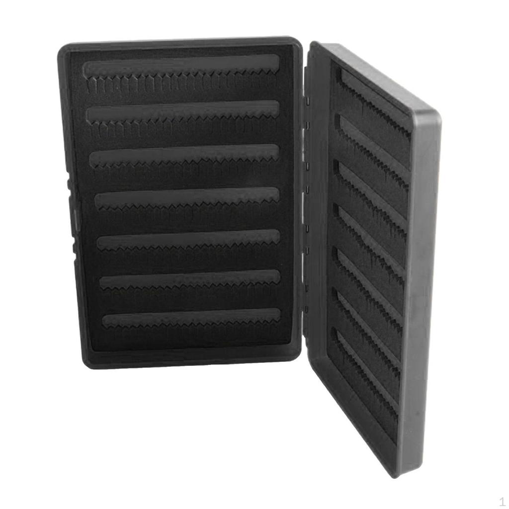 Double Sided Fly Box Hooks Case Portable Streamer Container Organizer