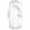 VidaXL Firewood Rack White 40x25x100 Cm, Fireplace Log Holder, Log Holder, Log Rack, 864332