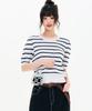 CHASECULT Women'S Striped Short Sleeve Summer Knit-Fbrg5673D01