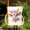 1pc cow, floral Outdoor Flannel Blanket Soft Warm All-Season Throw for Sofa Bed Car Camping Office, Cozy Gift Idea1324S