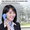 Retro Telephone Receiver with Answer Button Clear Calls Microphone Headset Wired Type-C 3.5mm Interface for Phone Tablets Laptop