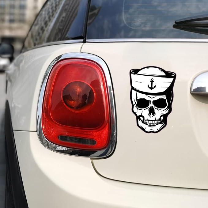 Nálepka Sailor Skull Samolepící vinylová nálepka pro auta, nákladní auta a počítače