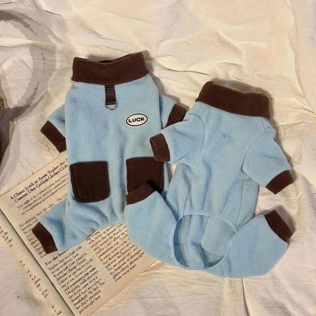 Winter and autumn pet clothing with fleece insulation - four-legged clothes for dogs