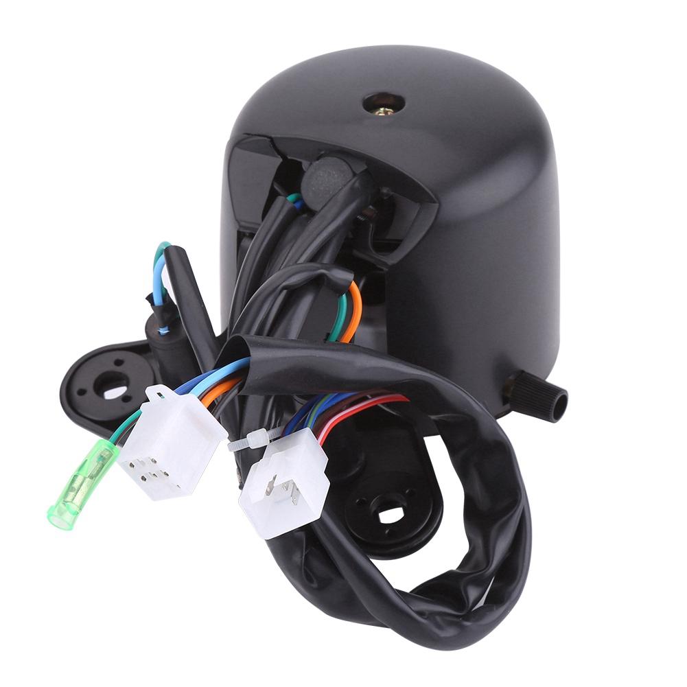 DC 12V Motocyklový přístrojový panel Dvojitý tachometr Rychloměr Měřidlo s LED indikátorem pro GN125