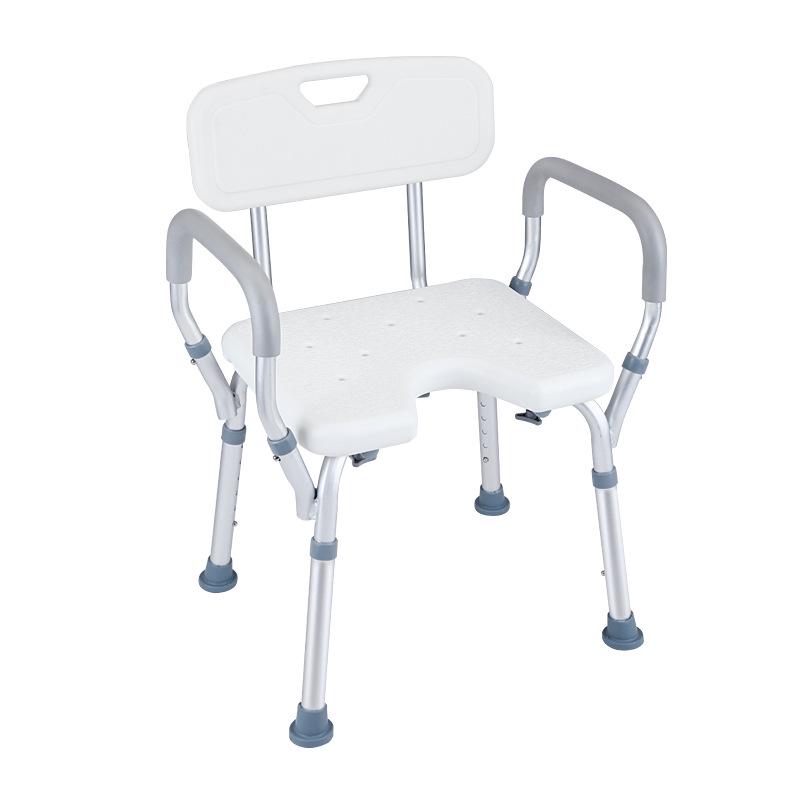 Aluminum Alloy Safety Shower Stool for Pregnant, Elderly, and Disabled - Non-Slip Bath Chair